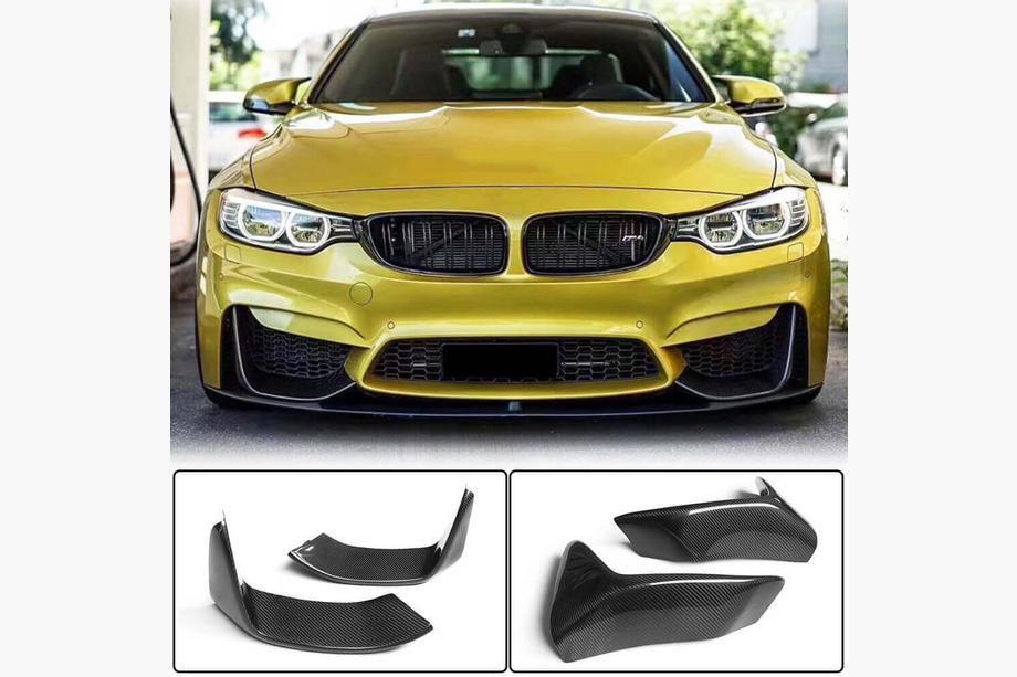 BMW 3 Series F30/F31 2012-2019 Nakładka na przedni zderzak Flap V4 (do F80, Carbon) Image