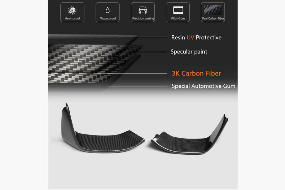 BMW 4 Series F32/F33/F36 2012-2020 Nakładka na Zderzak Przedni Flap V3 (do F82/F83, Carbon) Zdjęcia 7