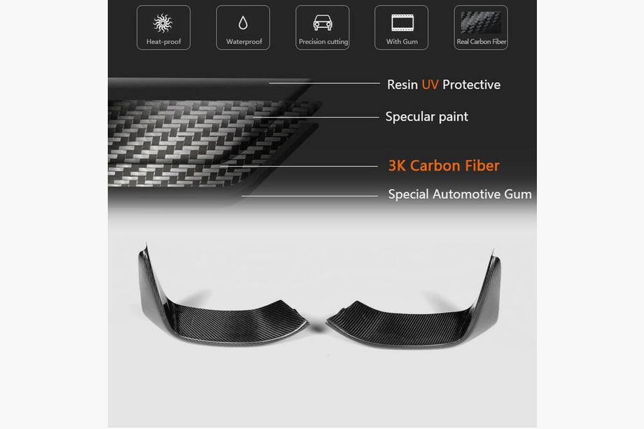 BMW 4 Series F32/F33/F36 2012-2020 Nakładka na Zderzak Przedni Flap V3 (do F82/F83, Carbon) Zdjęcia 11