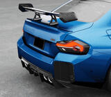 BMW 2 Series G42 2021- Splittery tylnego zderzaka V1 (do G87, Carbon) zdjęcia 2