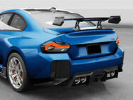 BMW 2 Series G42 2021- Splittery tylnego zderzaka V1 (do G87, Carbon) zdjęcia 3