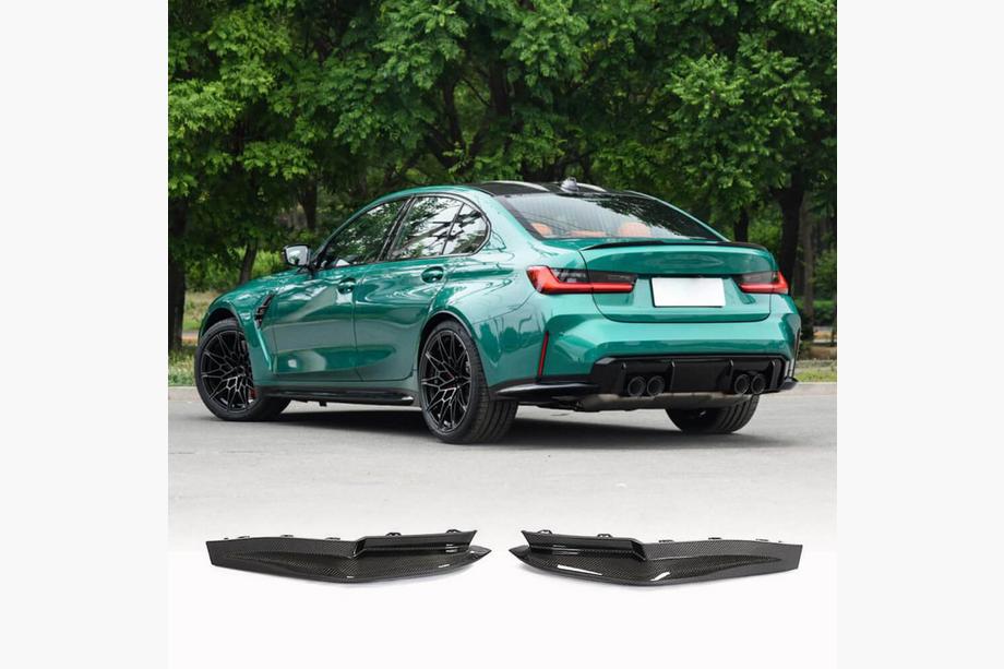 BMW 3 Series G20/G21 2018- Nakładka na tylny zderzak Flap V1 (do G80, Carbon) Image