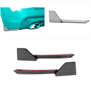 Nakładki Flap na tylny zderzak (do oryginalnego M-Sport 2018-2021, Carbon) zdjęcia 2