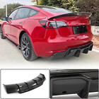 Tesla Model 3 2017- Dyfuzor Tylny V2 (2017-2023, Carbon) zdjęcia 1