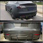 Tesla Model 3 2017- Dyfuzor Tylny V2 (2017-2023, Carbon) zdjęcia 3
