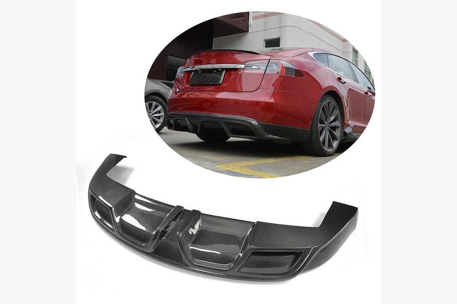 Tesla Model S 2012– Dyfuzor Tylny V1 (2012-2016, Carbon) Image