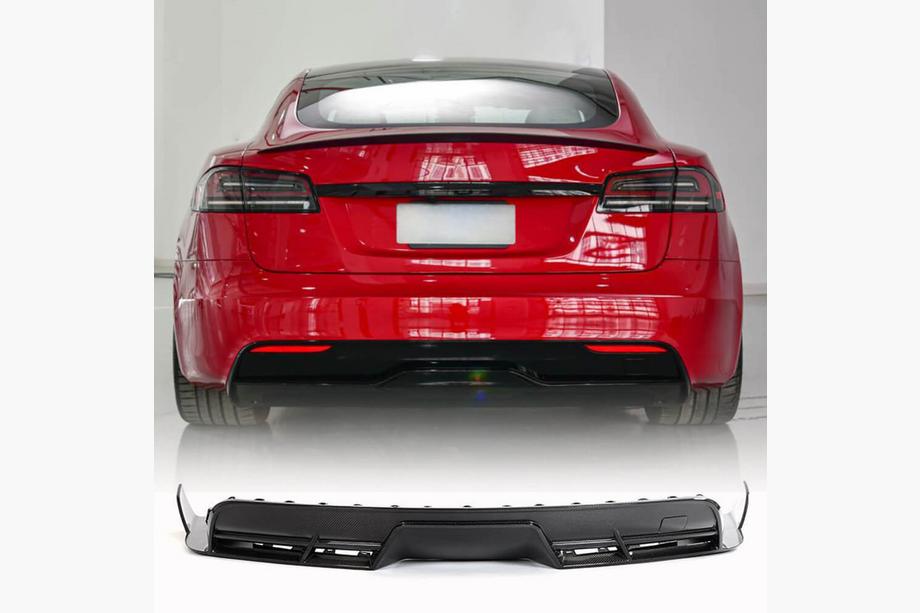 Tesla Model S 2012– Dyfuzor tylnego zderzaka (2021+, Carbon) Image