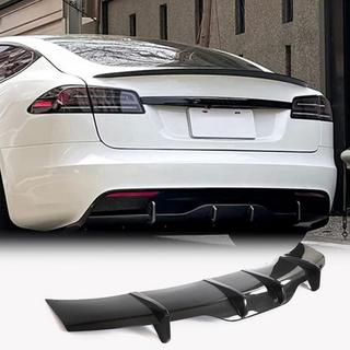 Dyfuzor tylnego zderzaka do Plaid 2021+ (Carbon) Tesla Model S 2012– zdjęcia 1