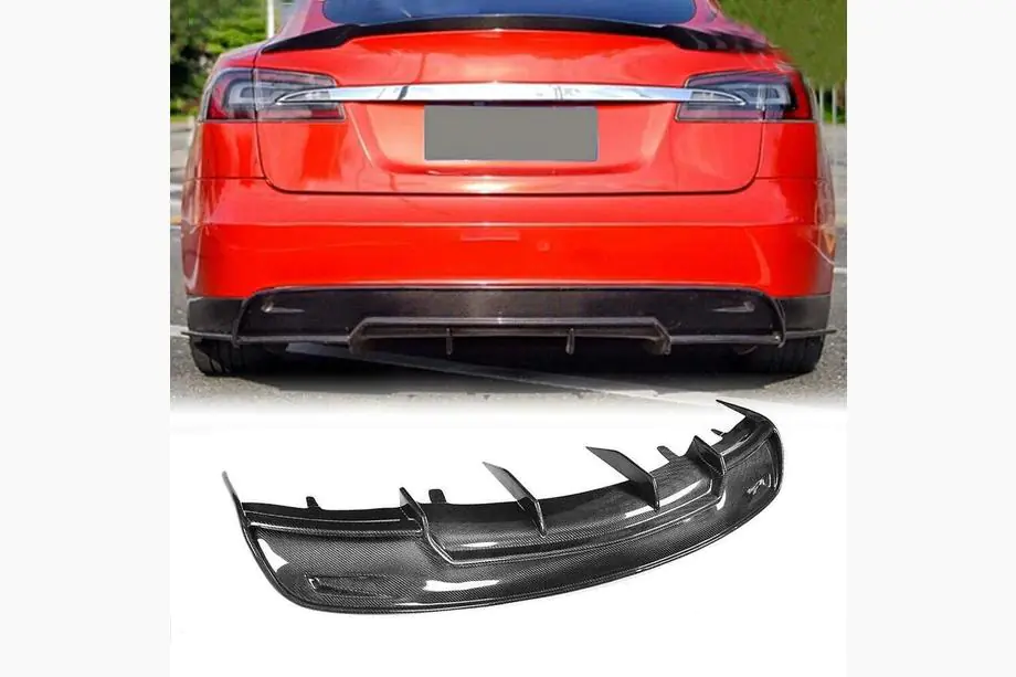 Tesla Model S 2012– Dyfuzor Tylny V2 (2012-2016, Carbon) Image