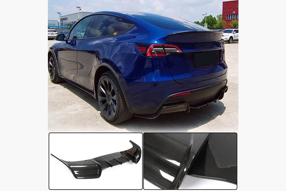 Tesla Model Y 2020- Dyfuzor Tylnego Zderzaka Suchy Karbon V1 (2019-2021) Image