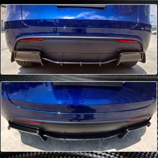 Dyfuzor Tylny V2 (2020-2025, Carbon) Tesla Model Y 2020- zdjęcia 4