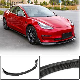 Nakładka na Przedni Zderzak Lip V1 (2017-2023, Carbon) Tesla Model 3 2017- zdjęcia 1
