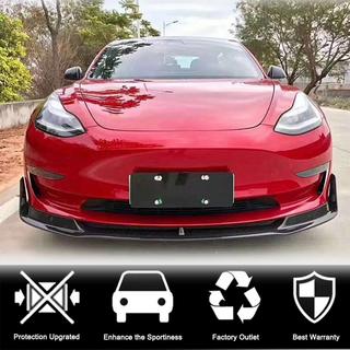 Nakładka na Przedni Zderzak Lip V1 (2017-2023, Carbon) Tesla Model 3 2017- zdjęcia 2