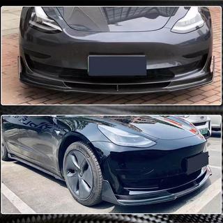 Nakładka na Przedni Zderzak Lip V1 (2017-2023, Carbon) Tesla Model 3 2017- zdjęcia 3