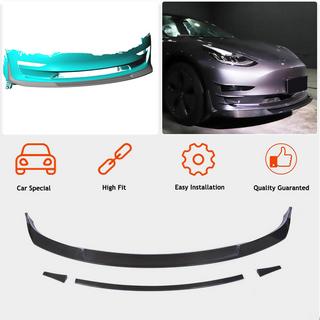 Nakładka na Przedni Zderzak Lip V2 (2017-2023, Carbon) Tesla Model 3 2017- zdjęcia 2