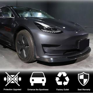 Nakładka na Przedni Zderzak Lip V2 (2017-2023, Carbon) Tesla Model 3 2017- zdjęcia 3