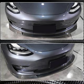 Nakładka na Przedni Zderzak Lip V2 (2017-2023, Carbon) Tesla Model 3 2017- zdjęcia 4
