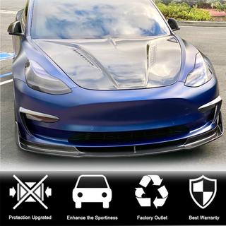 Nakładka na Przedni Zderzak Lip V3 (2017-2023, Carbon) Tesla Model 3 2017- zdjęcia 2