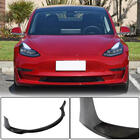 Tesla Model 3 2017- Nakładka na przedni zderzak Lip V4 (2017-2023, Carbon) zdjęcia 1