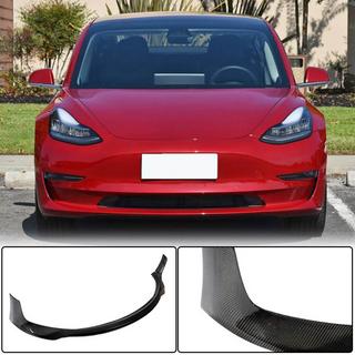 Nakładka na przedni zderzak Lip V4 (2017-2023, Carbon) Tesla Model 3 2017- zdjęcia 1