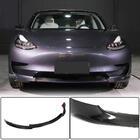 Tesla Model 3 2017- Nakładka na przedni zderzak Lip V7 (2017-2023, Carbon) zdjęcia 1