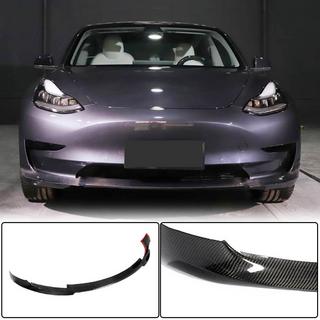 Nakładka na przedni zderzak Lip V7 (2017-2023, Carbon) Tesla Model 3 2017- zdjęcia 1