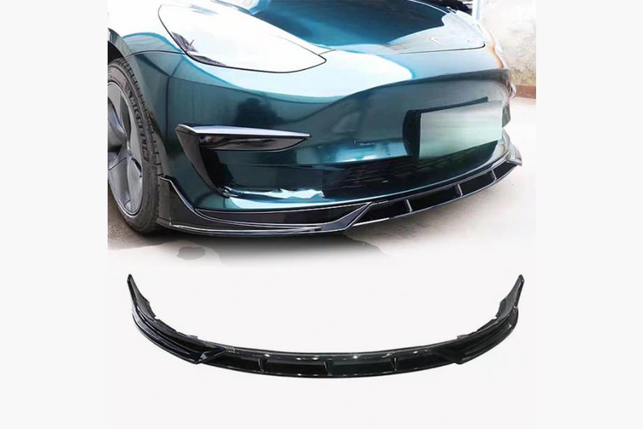 Tesla Model 3 2017- Nakładka na przedni zderzak Lip ABS (2023-2025) Zdjęcia 1