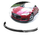 Tesla Model S 2012– Nakładka na Przedni Zderzak Lip V2 (2012-2016, Carbon) zdjęcia 1