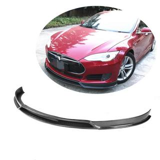 Nakładka na Przedni Zderzak Lip V2 (2012-2016, Carbon) Tesla Model S 2012– zdjęcia 1