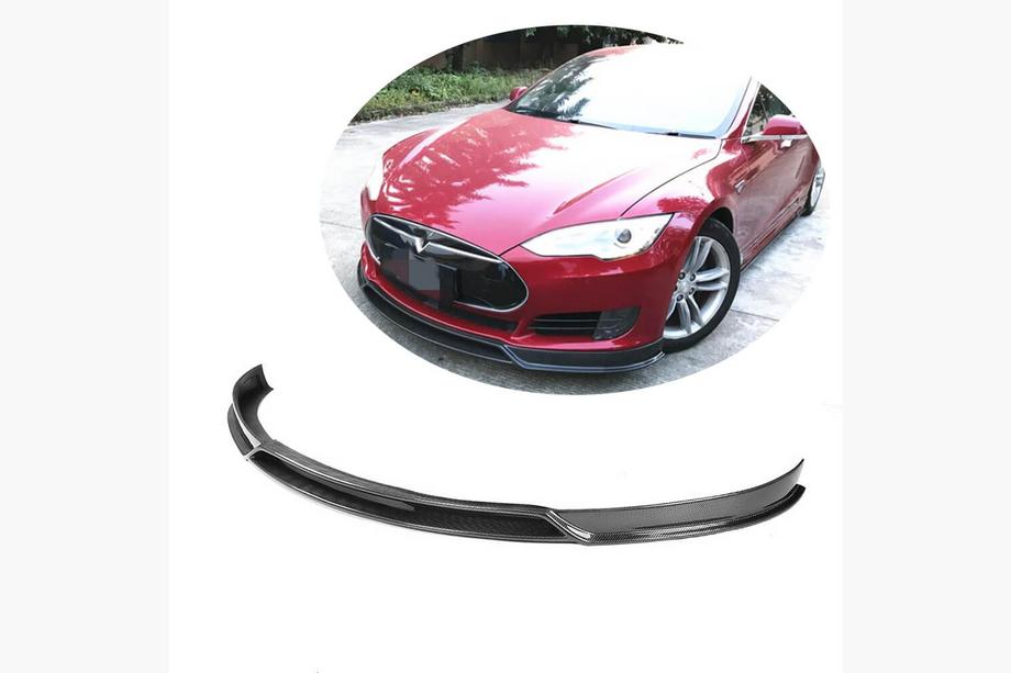 Tesla Model S 2012– Nakładka na Przedni Zderzak Lip V2 (2012-2016, Carbon) Image
