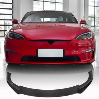 Nakładka na przedni zderzak Lip V1 (2021+, Carbon) Tesla Model S 2012– zdjęcia 1