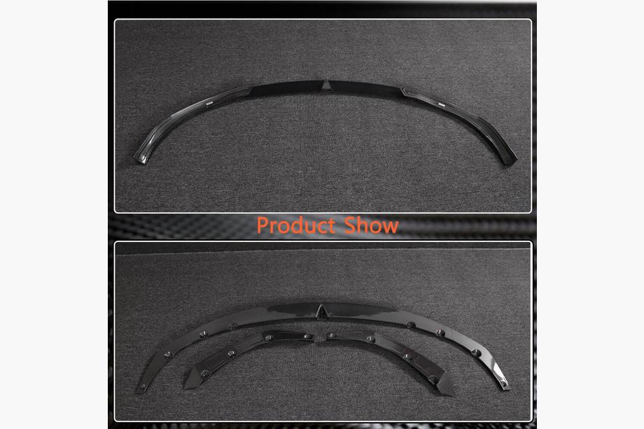 Tesla Model S 2012– Nakładka na Przedni Zderzak Lip V2 (2021+, Carbon) Zdjęcia 5