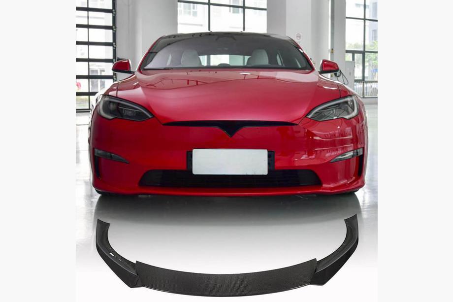 Tesla Model S 2012– Nakładka na przedni zderzak Lip Carbon V3 (2021-2023) Image
