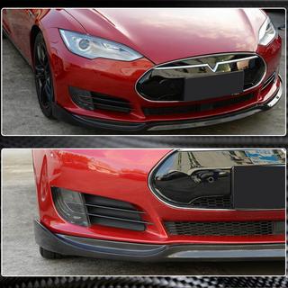 Nakładka na Zderzak Przedni Lip V1 (2012-2016, Carbon) Tesla Model S 2012– zdjęcia 3