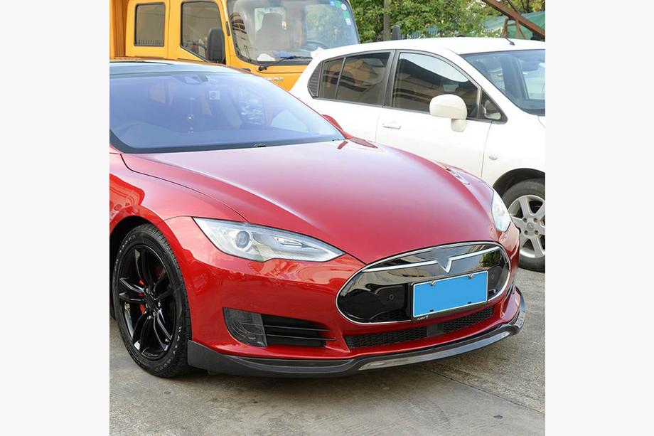 Tesla Model S 2012– Nakładka na Zderzak Przedni Lip V1 (2012-2016, Carbon) Image