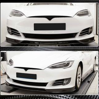 Nakładka na Przedni Zderzak Lip (2016-2021, Carbon) Tesla Model S 2012– zdjęcia 3