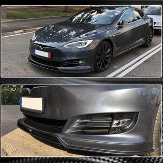 Nakładka na Przedni Zderzak Lip (2016-2021, Carbon) Tesla Model S 2012– zdjęcia 4
