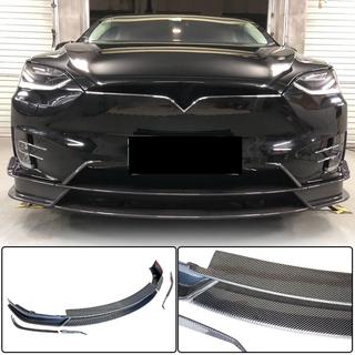 Nakładka na Przedni Zderzak Lip (2015-2021, Carbon) Tesla Model X 2015- zdjęcia 1