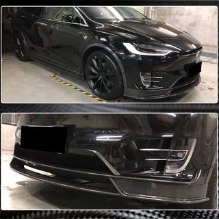 Nakładka na Przedni Zderzak Lip (2015-2021, Carbon) Tesla Model X 2015- zdjęcia 4