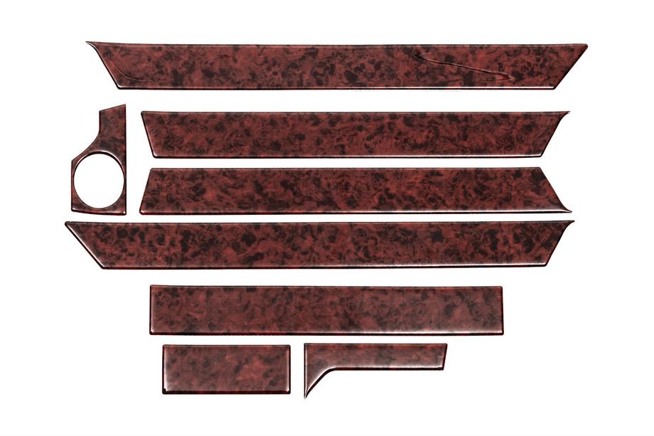 Mercedes E-class W124 1984–1997 Nakładki na deskę rozdzielczą (Meric) Aluminium Image