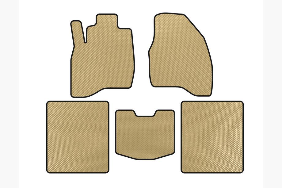 Ford Explorer 2011-2019 Dywaniki EVA (2015-2019, 5-osobowy, Beżowe) Image