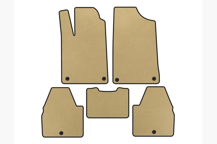 Peugeot 607 1999-2010 Dywaniki EVA (SD, Beżowe) Image
