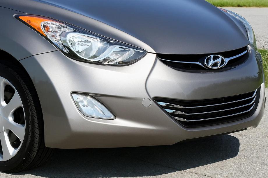 Hyundai Elantra (MD/UD) 2011-2015 Nakładki na grill (3 szt., stal nierdzewna) Image
