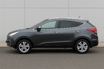 Hyundai IX-35 2010-2015 Zestaw chromowanych obramowań szyb (10 szt, stal nierdzewna) zdjęcia 2