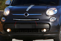Fiat 500/500L 2013-2022 Nakładki na Grilla Chromowane (Popstar, Stal Nierdzewna) zdjęcia 8