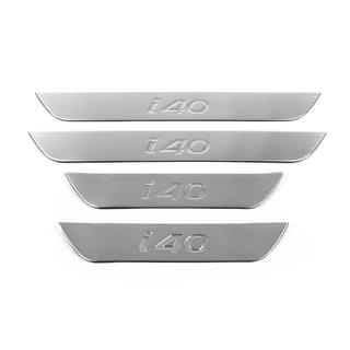 Nakładki progowe OmsaLine (4 szt., stal nierdzewna) Hyundai I-40 2011-2019 zdjęcia 2