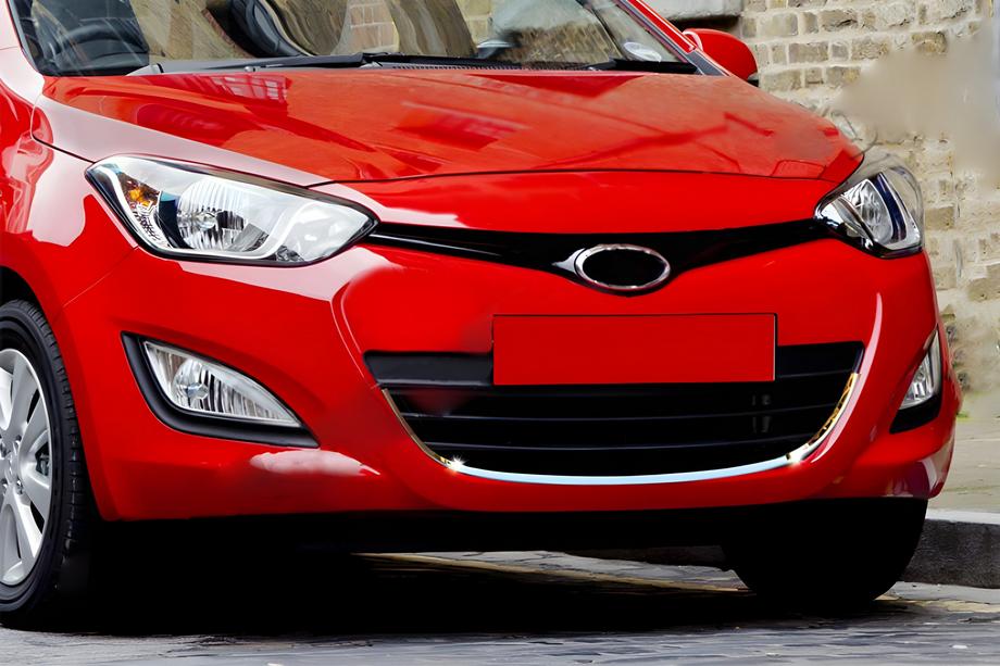 Hyundai I-20 2012-2014 Obramowanie grilla ze stali nierdzewnej Image