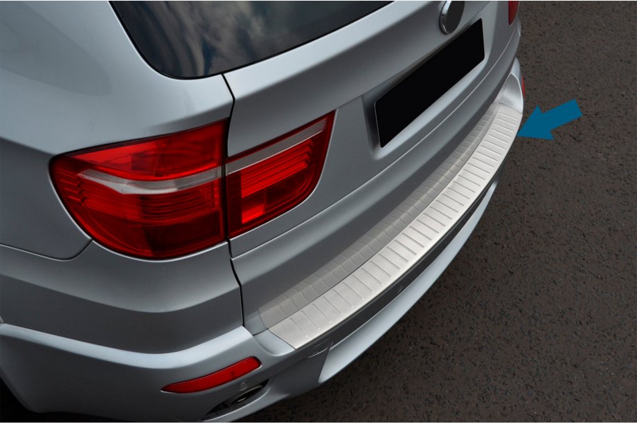 BMW X5 E70 2007-2013 Nakładka na tylny zderzak OmsaLine (stal nierdzewna) Image