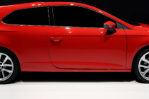 Seat Leon 2013-2020 Listwy szyb bocznych stal nierdzewna (3-drzwiowy, 6 szt.) zdjęcia 1