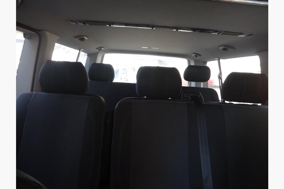 Volkswagen T5 Transporter 2003-2010 Pokrowce Samochodowe (Skóra Syntetyczna↗Tkanina, Premium) Kompletny Zestaw Wnętrza ↗ Przednie Fotele (1↗1) Zdjęcia 7